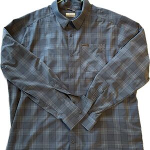 Men's Blue Plaid Shirt